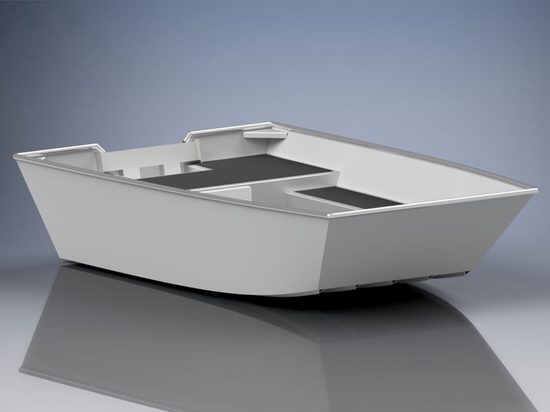 9 FOOT (2,95M) ALUMINUM FLAT BOTTOM BOAT PLANS