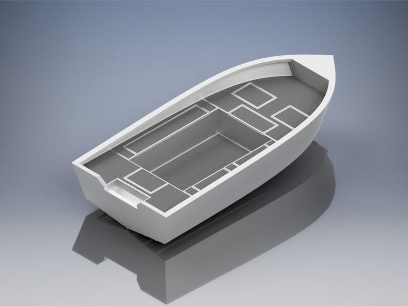 13 Foot (3.95m) Aluminum Utility Skiff Plans