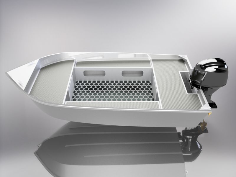 11 FOOT (3.45m) ALUMINUM UTILITY SKIFF PLANS - OPEN VERSION