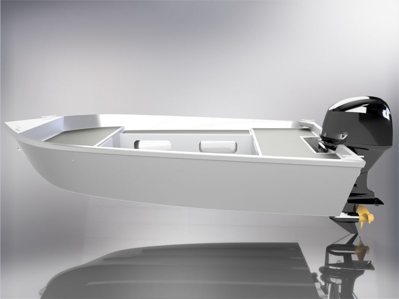 11 FOOT (3.45m) ALUMINUM UTILITY SKIFF PLANS - OPEN VERSION