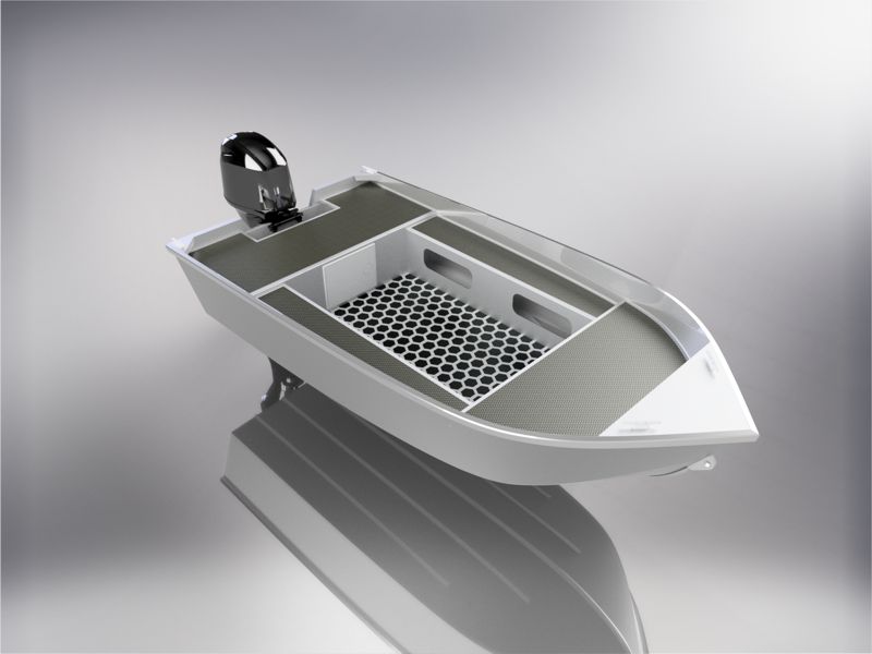 11 FOOT (3.45m) ALUMINUM UTILITY SKIFF PLANS - OPEN VERSION