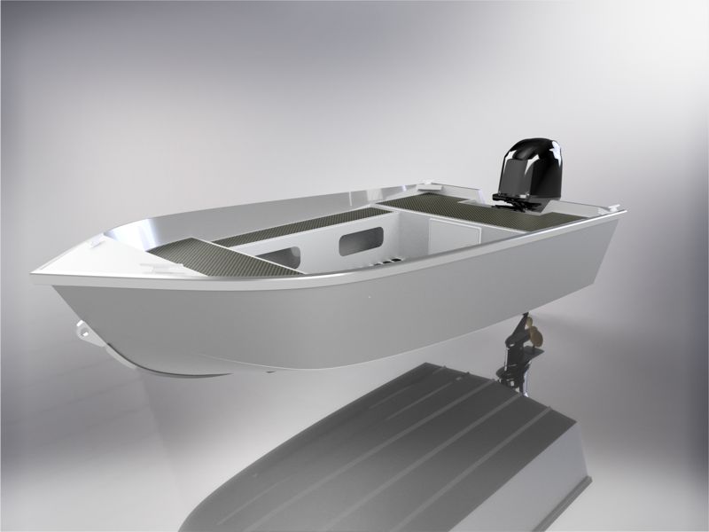 11 FOOT (3.45m) ALUMINUM UTILITY SKIFF PLANS - OPEN VERSION