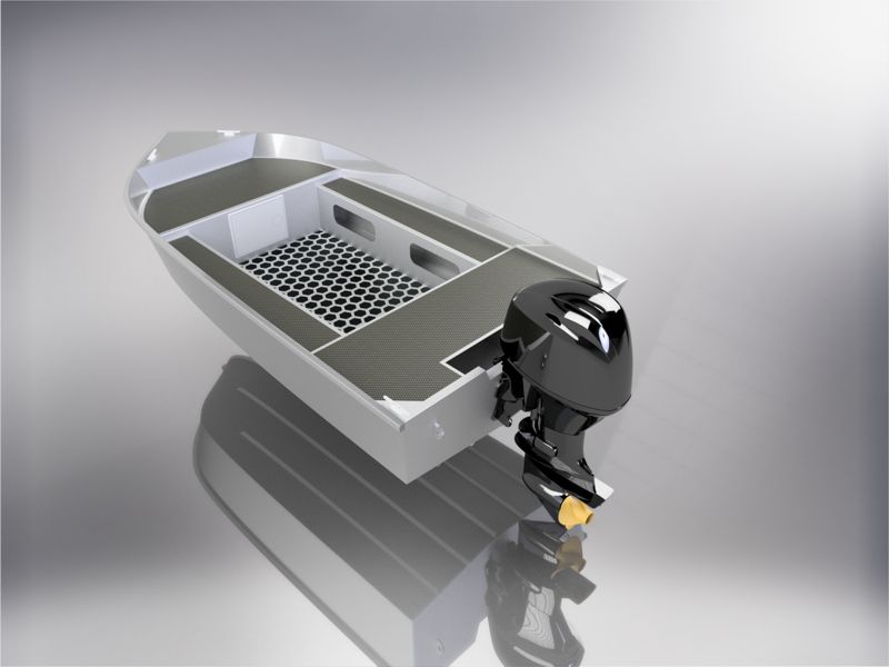 11 FOOT (3.45m) ALUMINUM UTILITY SKIFF PLANS - OPEN VERSION