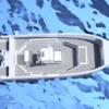 18 Foot (5.50m) Aluminum Skiff Plans with center console