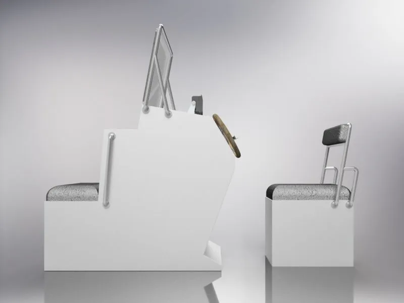 Large Aluminum Center Console Plans with front seat