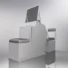 Large Aluminum Center Console Plans with front seat