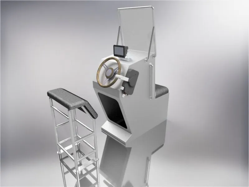 Medium Aluminum Center Console Plans with front seat